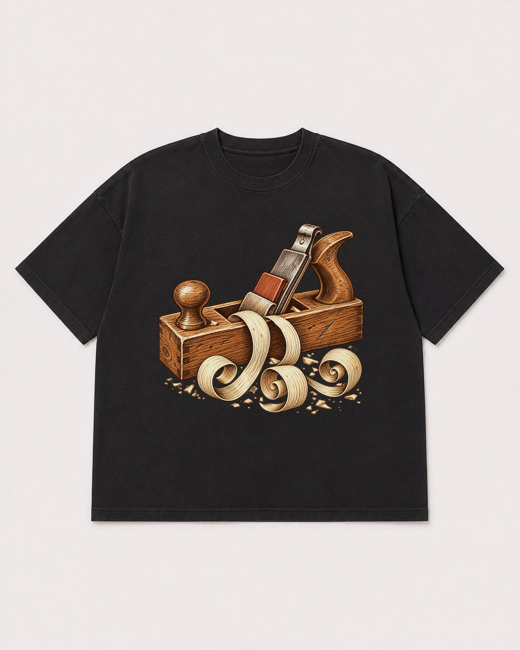 Mockup Boxy Heavyweight Tee Black product