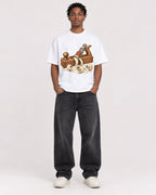 Mockup Boxy Heavyweight Tee White male full-body 05
