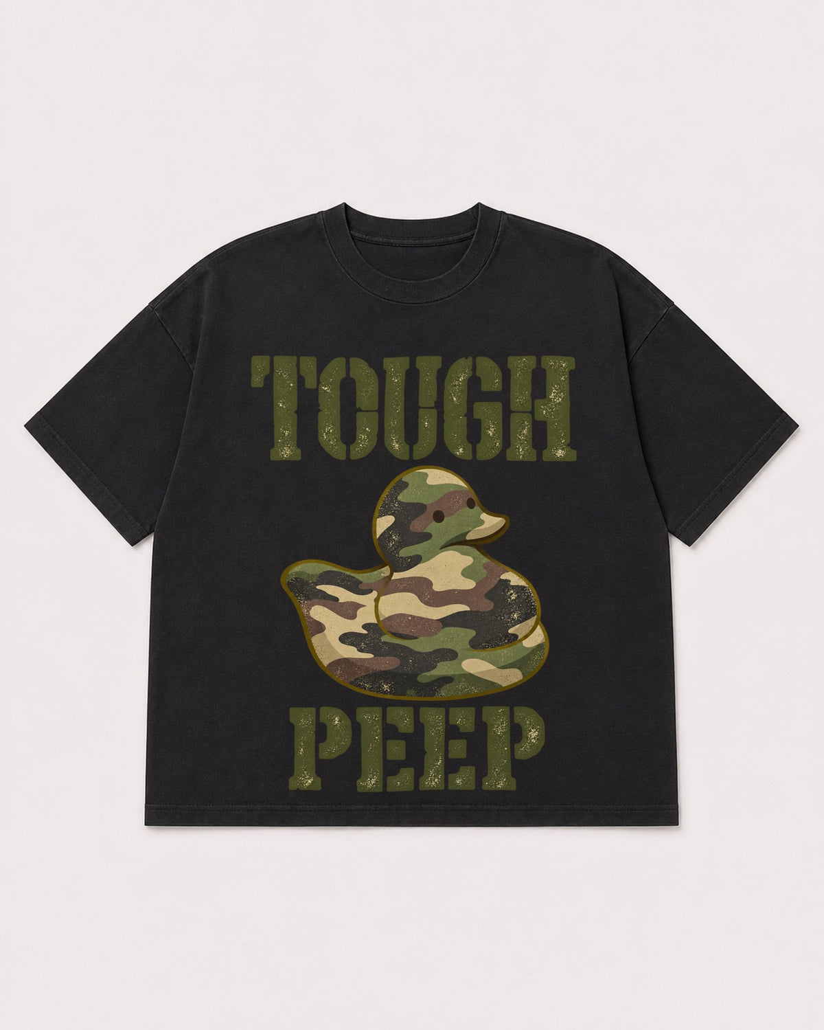 Mockup Boxy Heavyweight Tee Black product