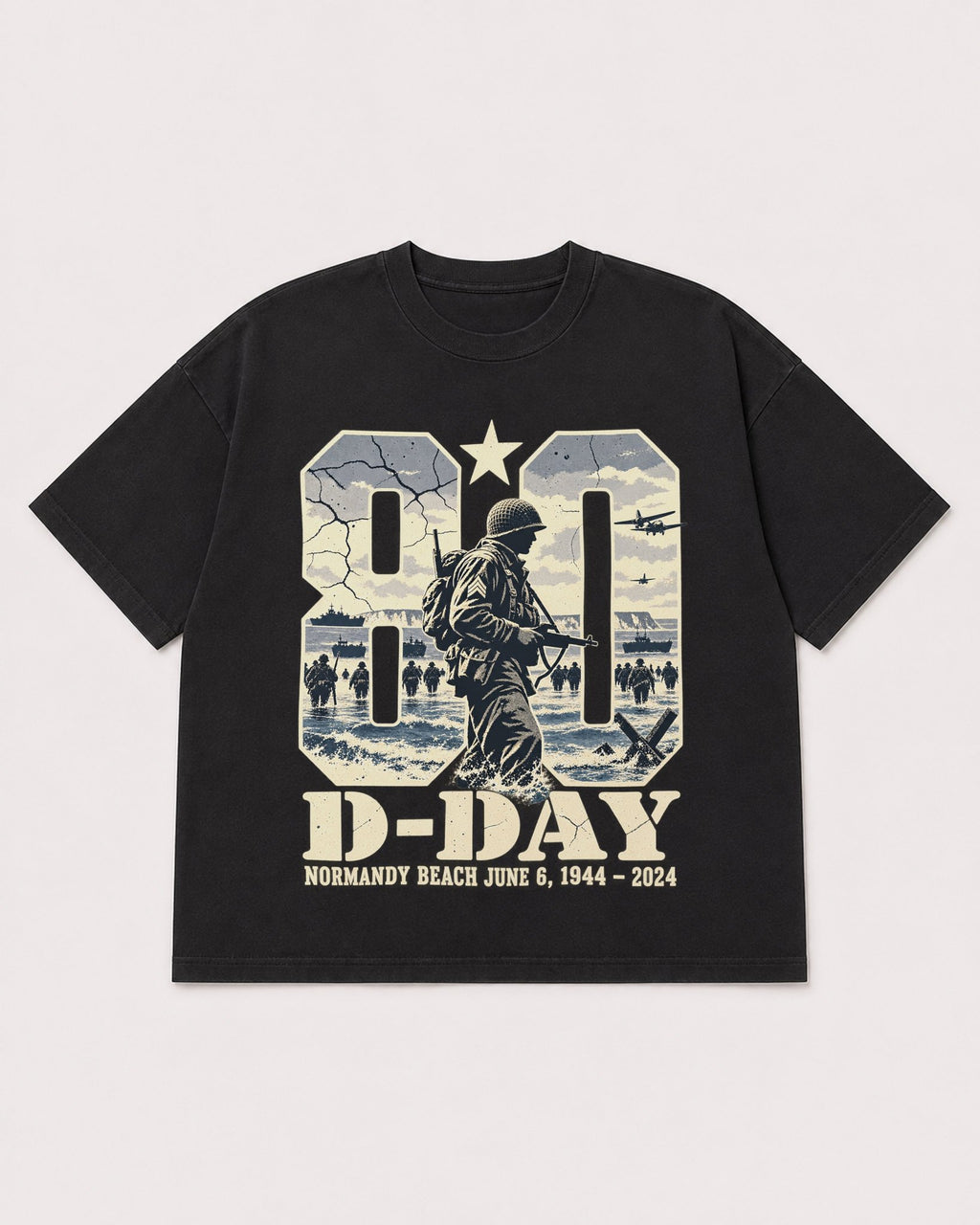 Mockup Boxy Heavyweight Tee Black product