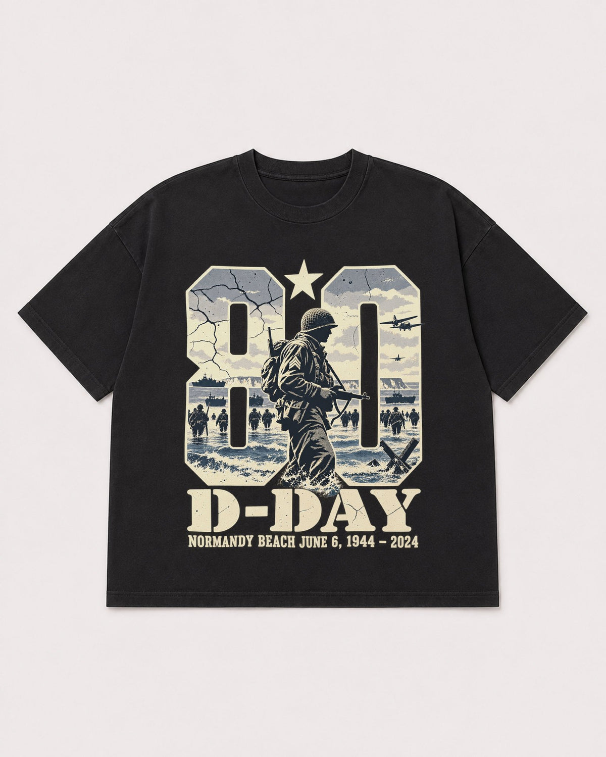 Mockup Boxy Heavyweight Tee Black product