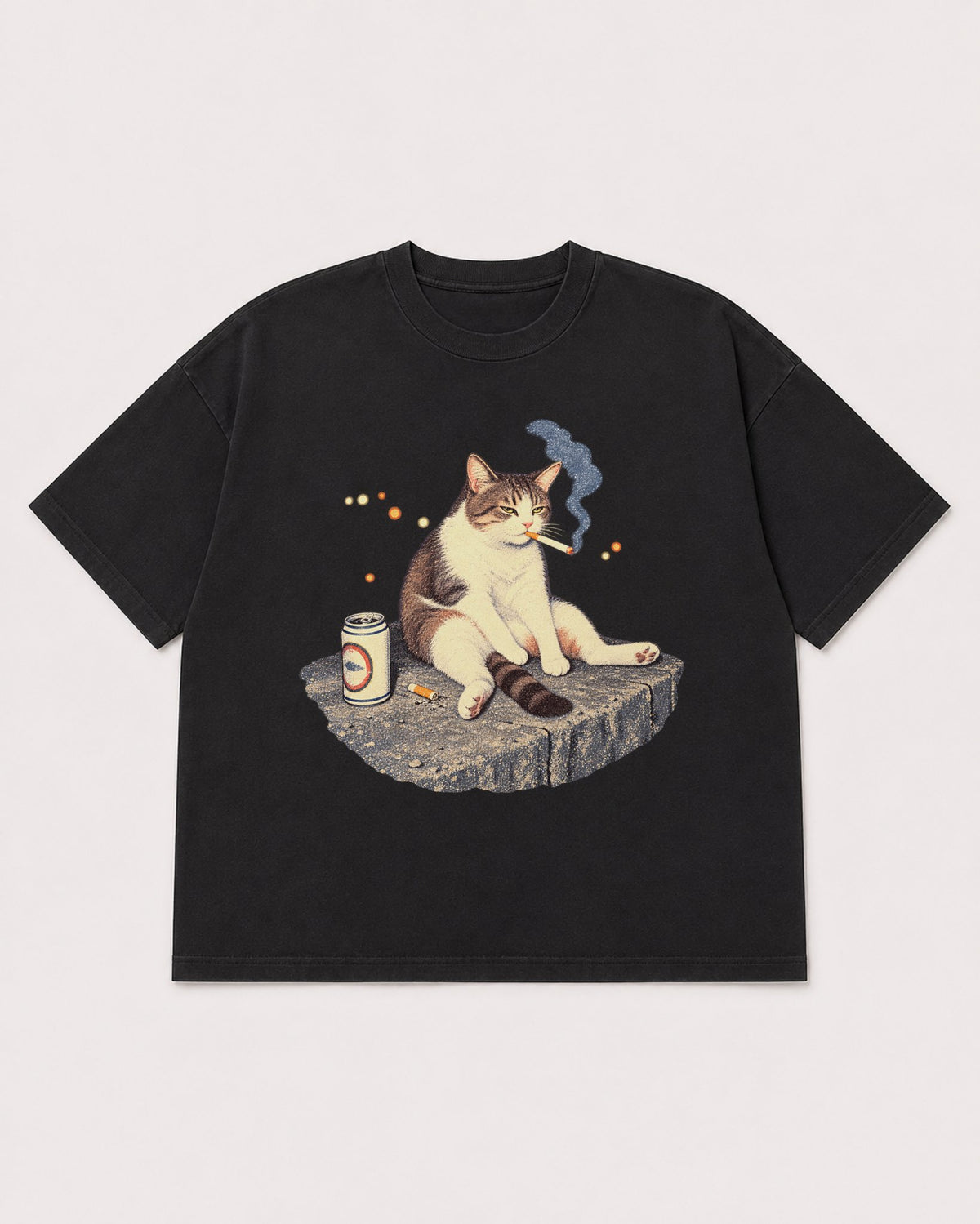 Mockup Boxy Heavyweight Tee Black product