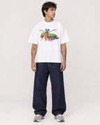 Mockup Boxy Heavyweight Tee White male full-body 06