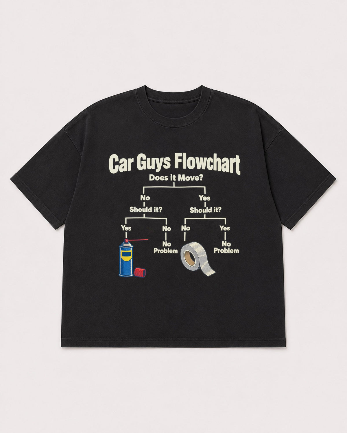 Mockup Boxy Heavyweight Tee Black product