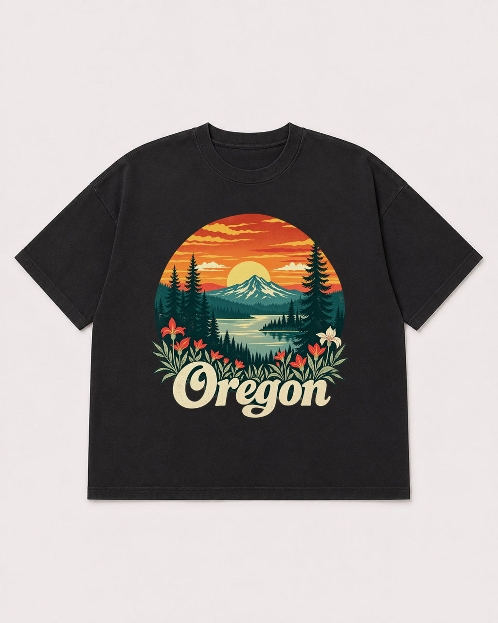 Mockup Boxy Heavyweight Tee Black product