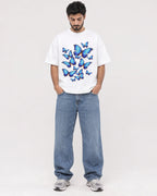 Mockup Boxy Heavyweight Tee White male full-body 07
