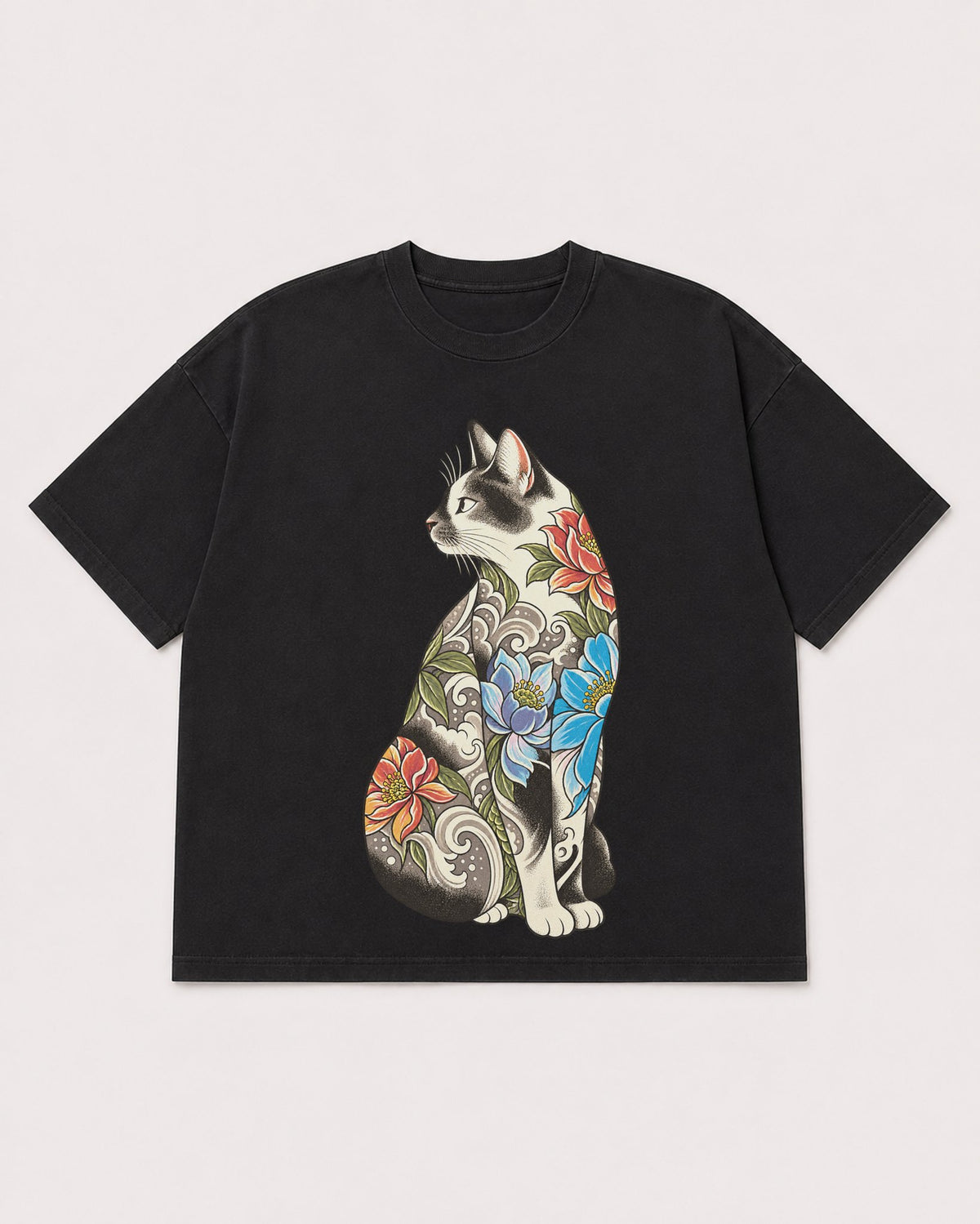 Mockup Boxy Heavyweight Tee Black product