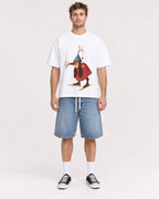 Mockup Boxy Heavyweight Tee White male full-body 08