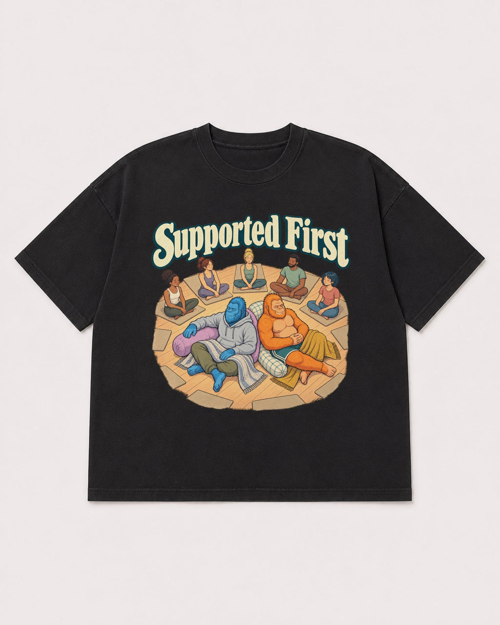 Mockup Boxy Heavyweight Tee Black product