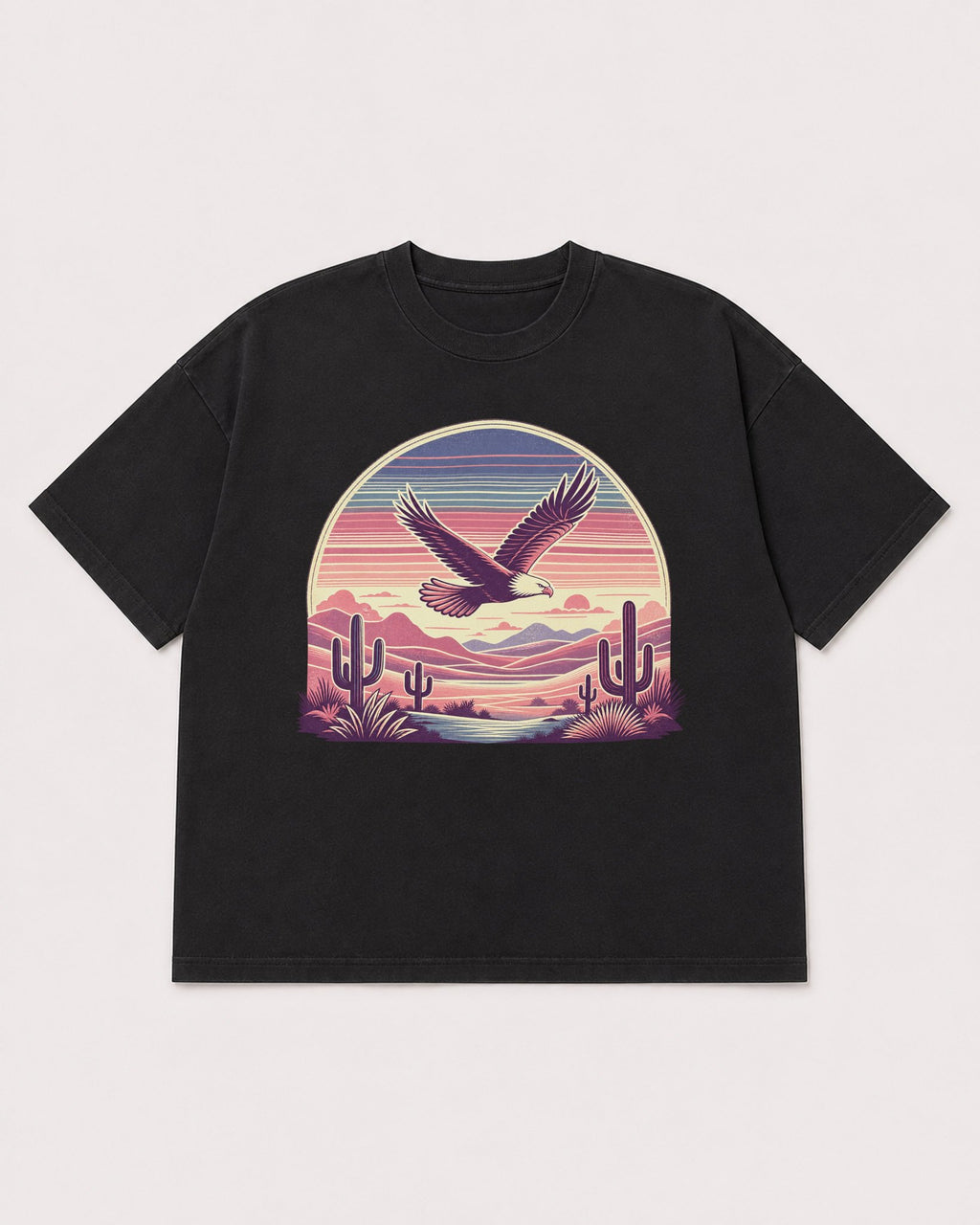Mockup Boxy Heavyweight Tee Black product