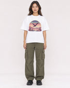 Mockup Boxy Heavyweight Tee White female full-body 02