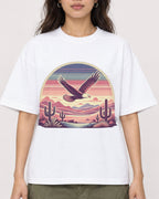 Mockup Boxy Heavyweight Tee White female close-up 02