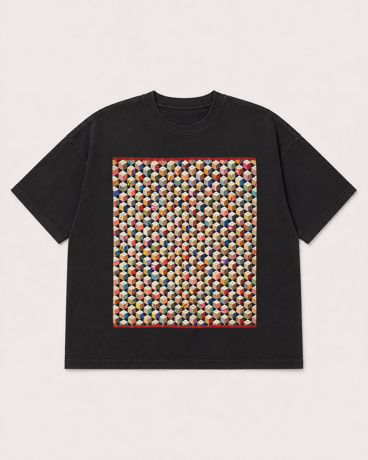 Mockup Boxy Heavyweight Tee Black product