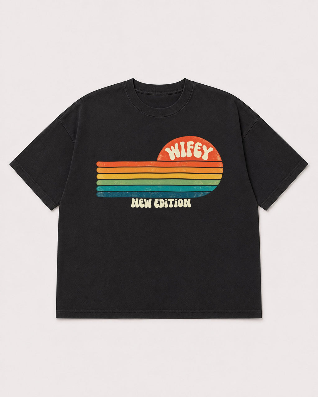 Mockup Boxy Heavyweight Tee Black product