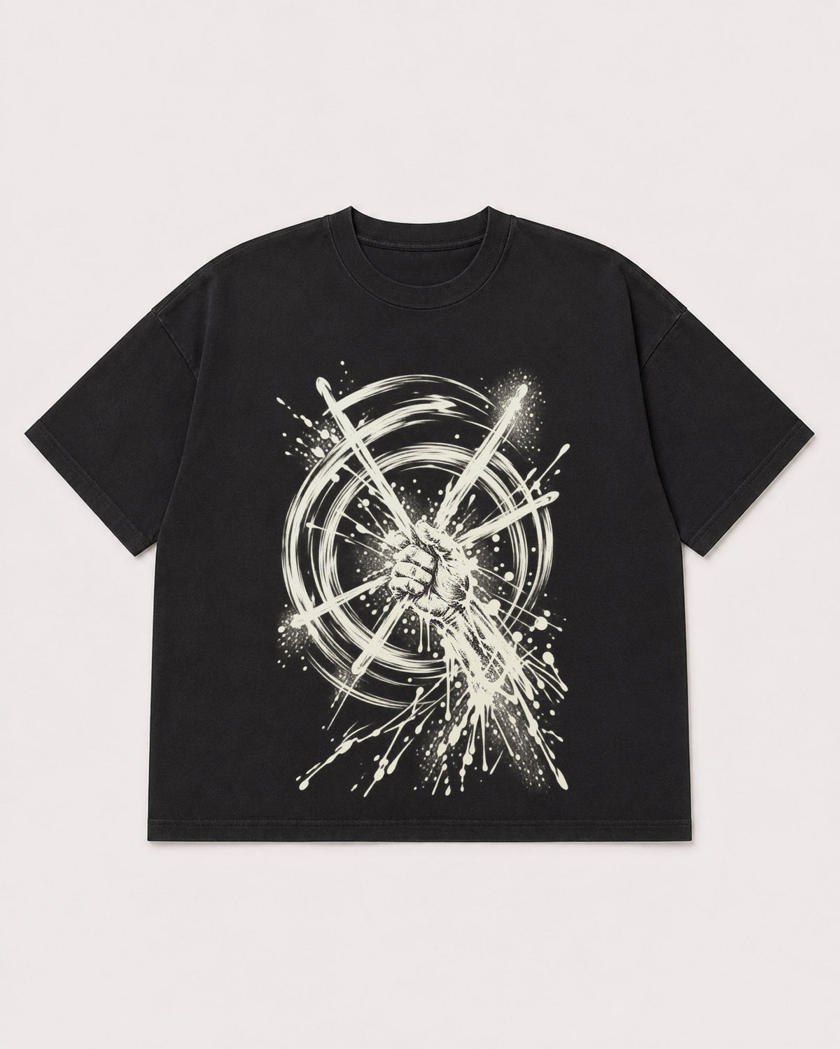Mockup Boxy Heavyweight Tee Black product
