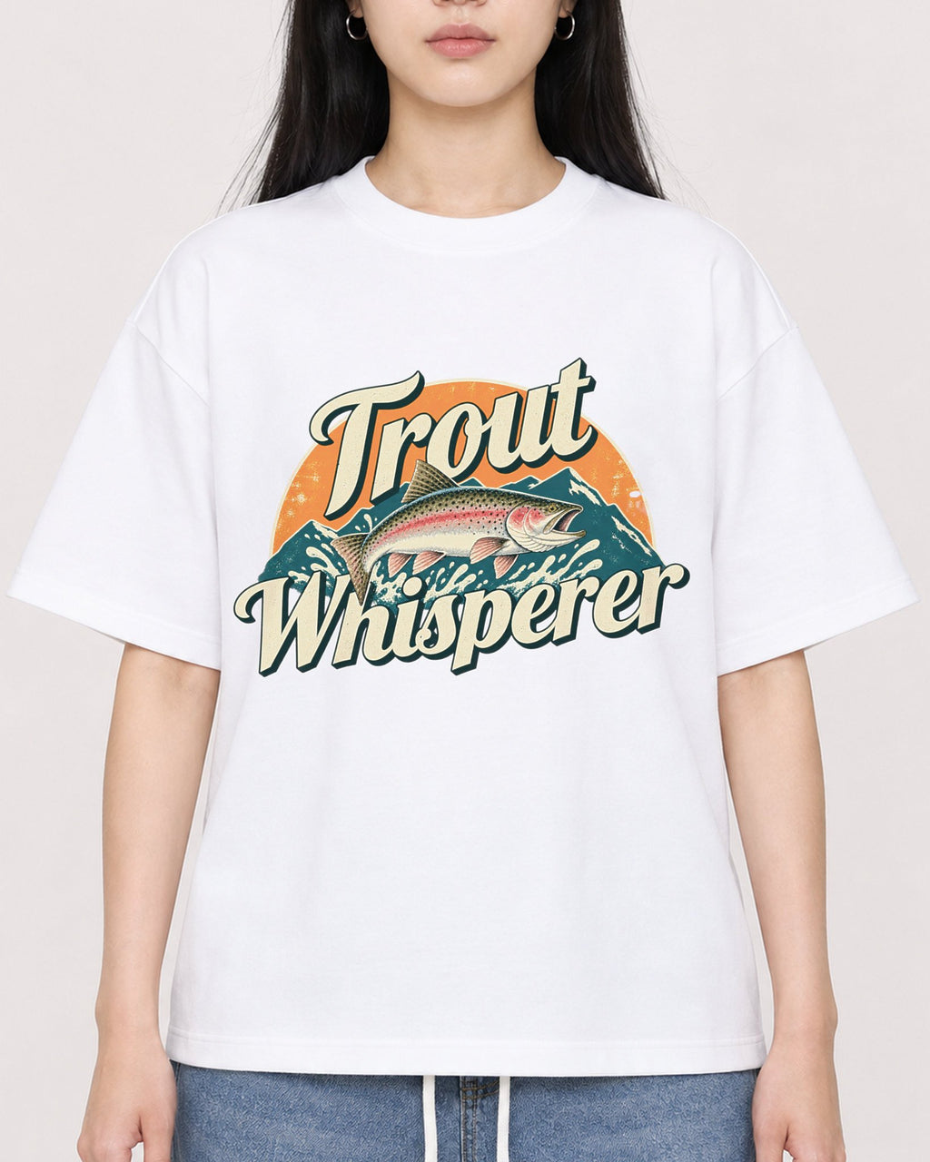 Mockup Boxy Heavyweight Tee White female close-up 01