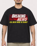 Mockup Boxy Heavyweight Tee Black male close-up 12