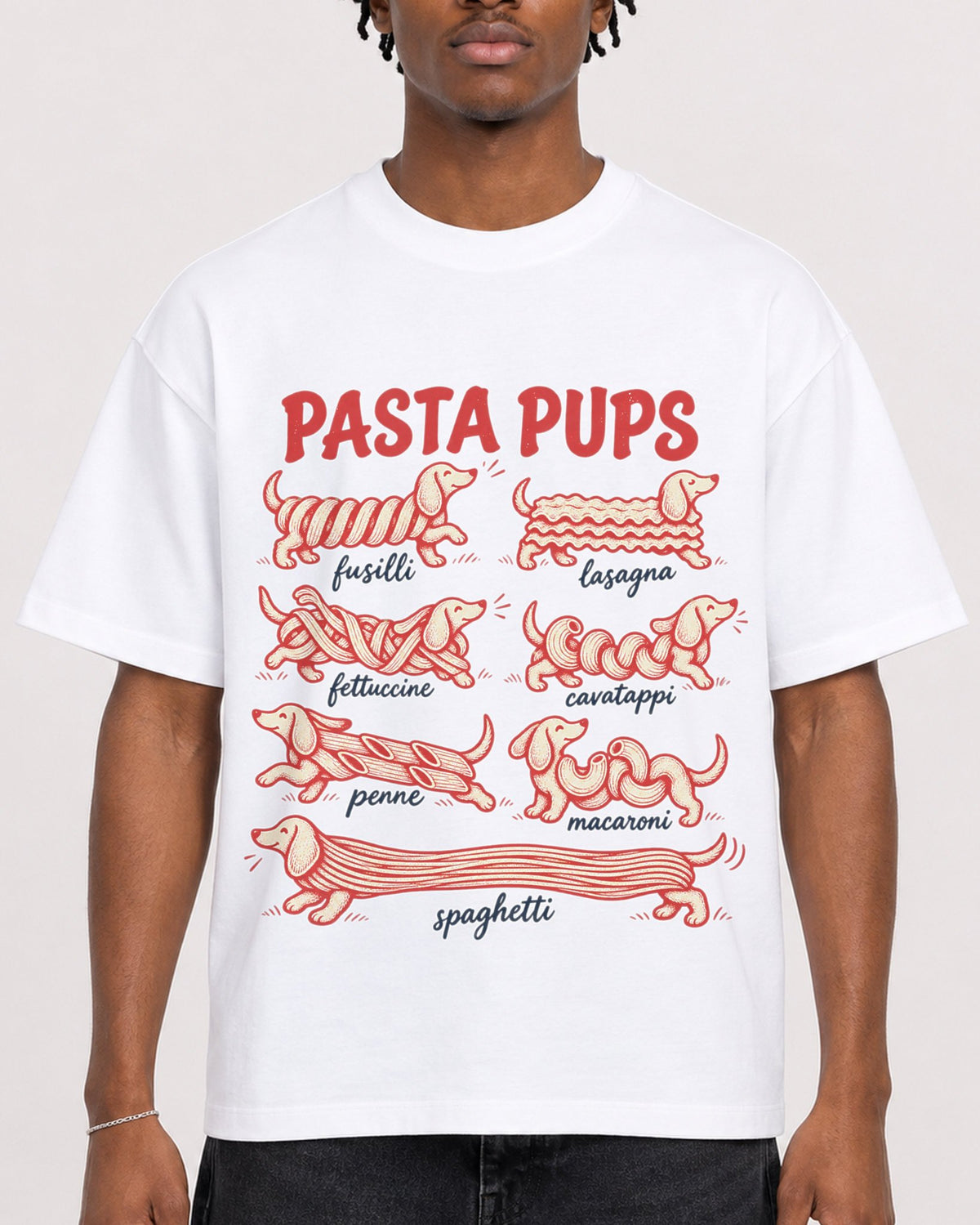 Mockup Boxy Heavyweight Tee White male close-up 05