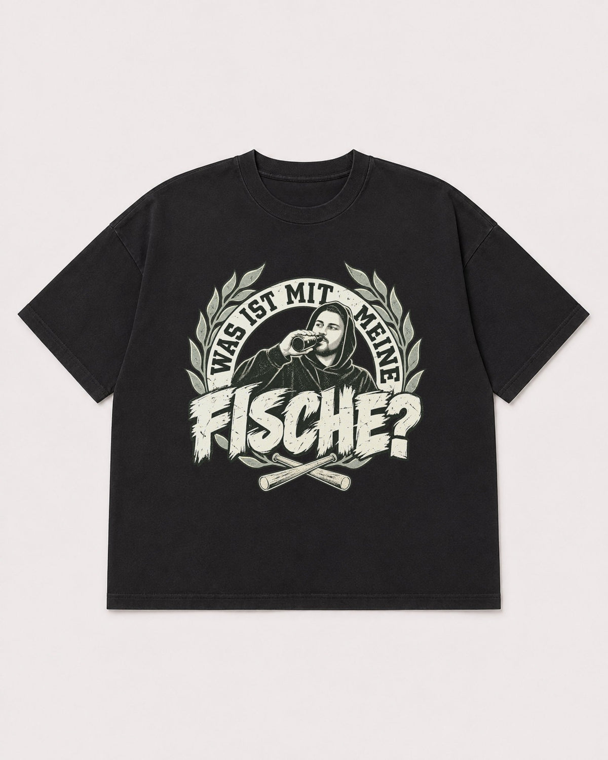 Mockup Boxy Heavyweight Tee Black product