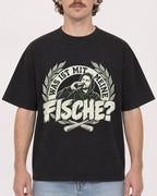 Mockup Boxy Heavyweight Tee Black male close-up 09