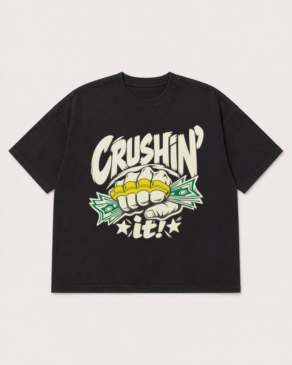 Mockup Boxy Heavyweight Tee Black product