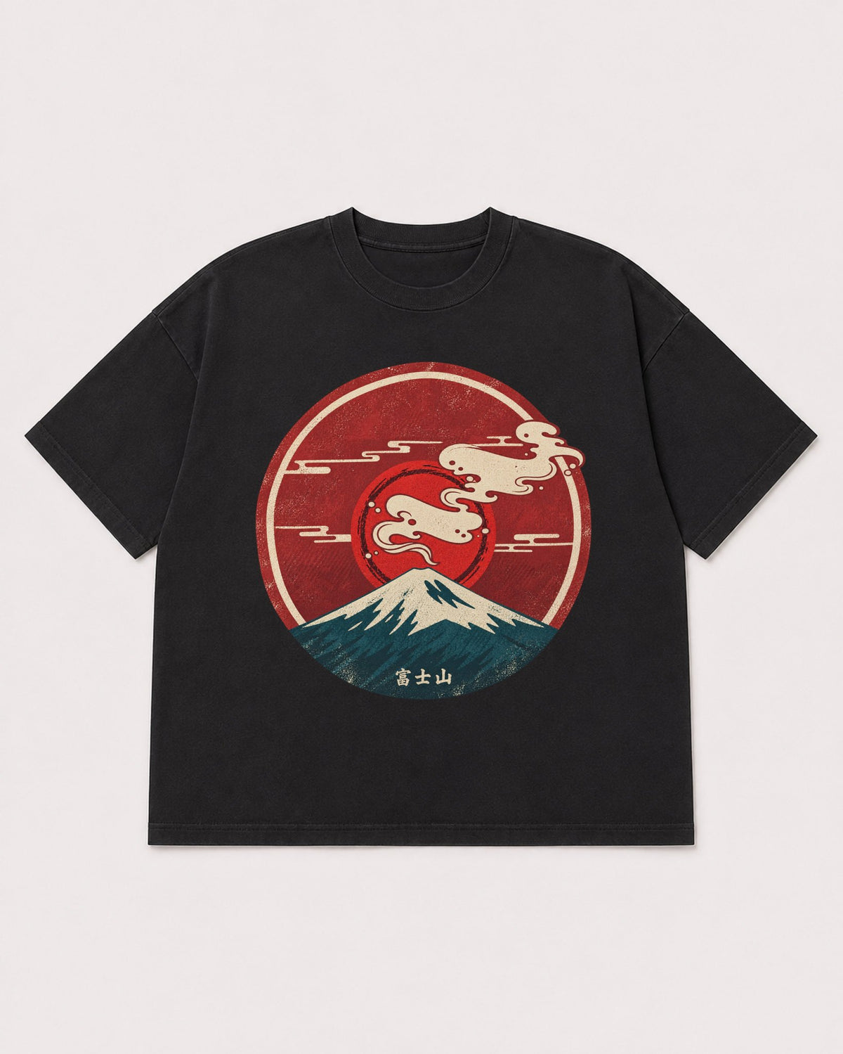 Mockup Boxy Heavyweight Tee Black product