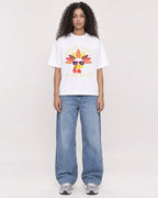 Mockup Boxy Heavyweight Tee White female full-body 10