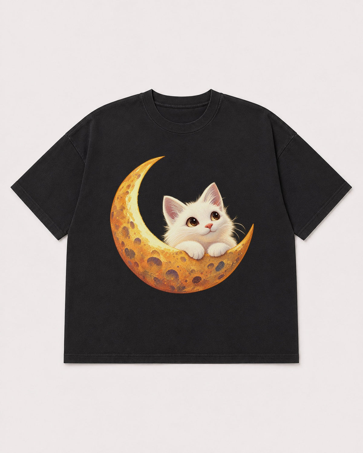 Mockup Boxy Heavyweight Tee Black product