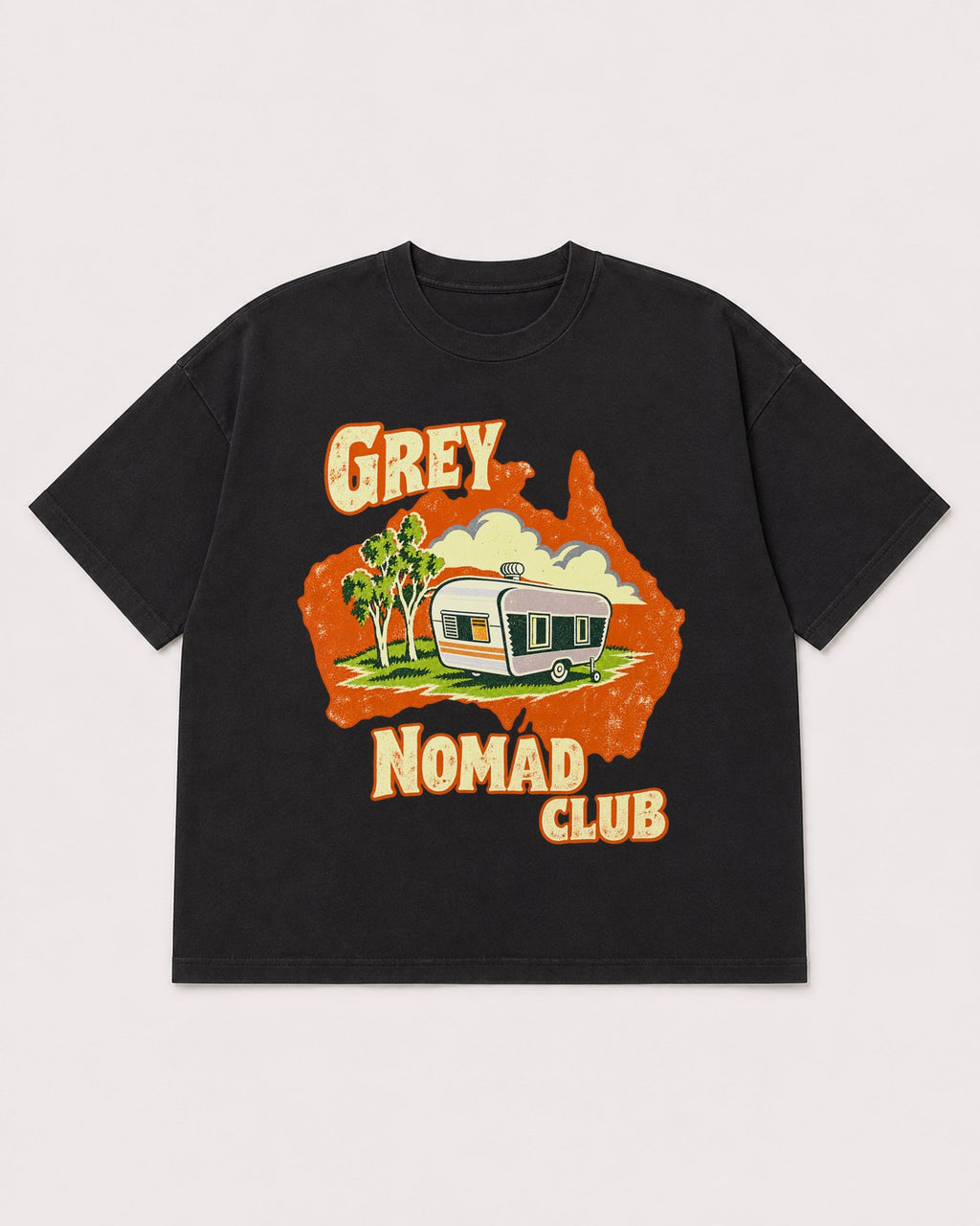 Mockup Boxy Heavyweight Tee Black product
