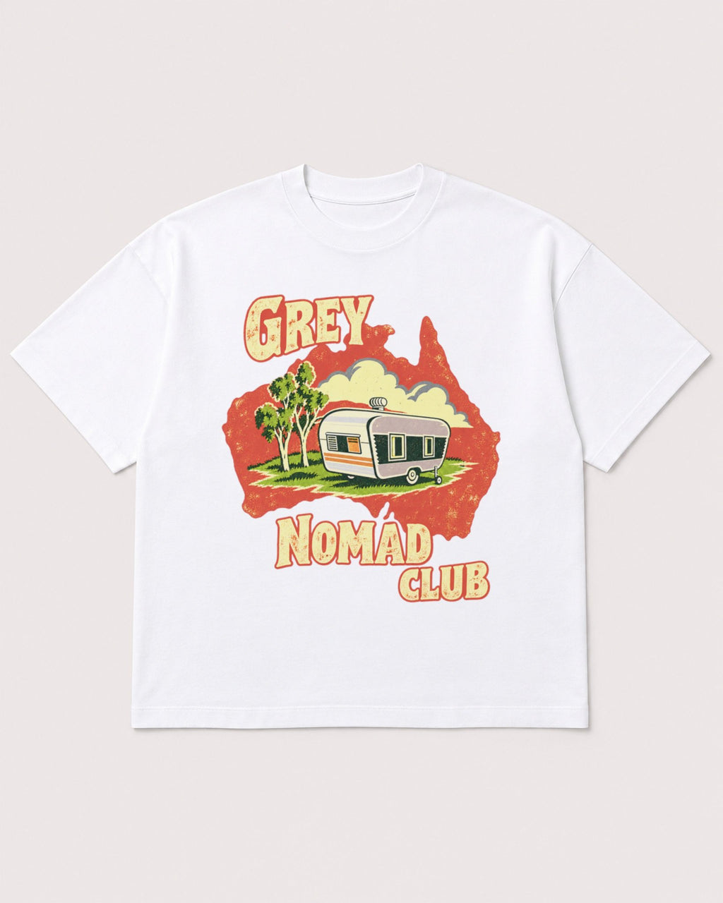 Mockup Boxy Heavyweight Tee White product