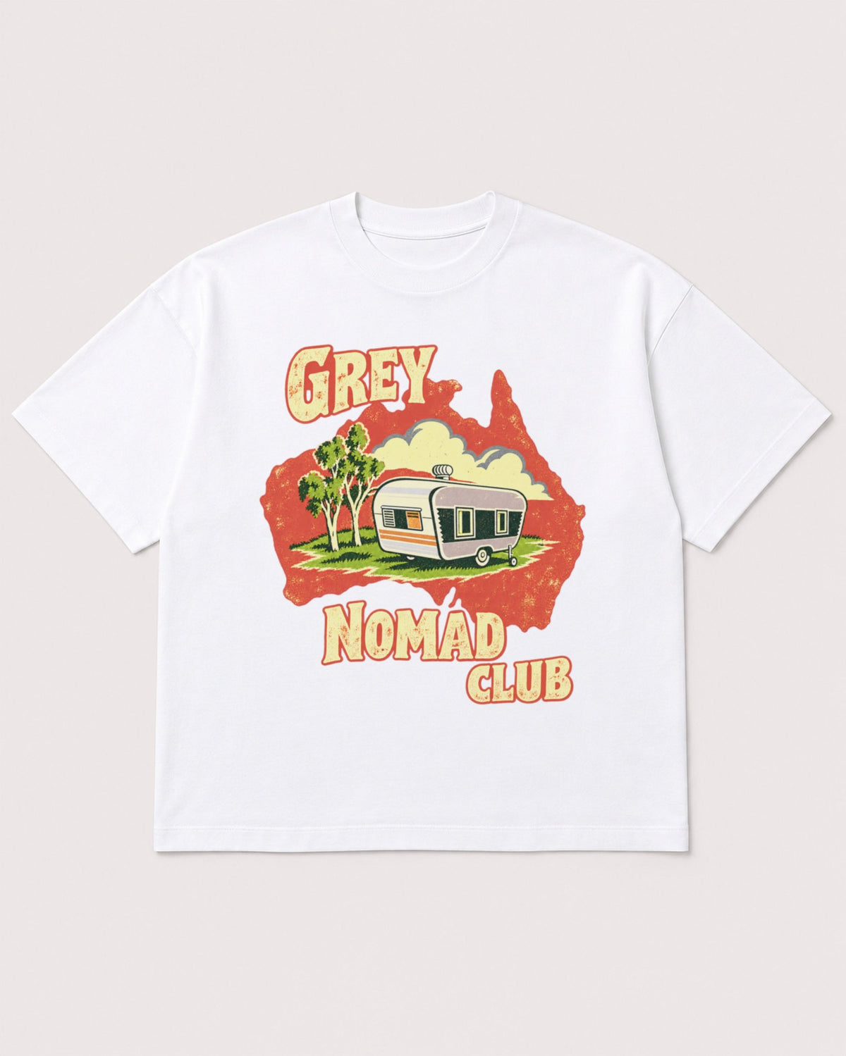 Mockup Boxy Heavyweight Tee White product