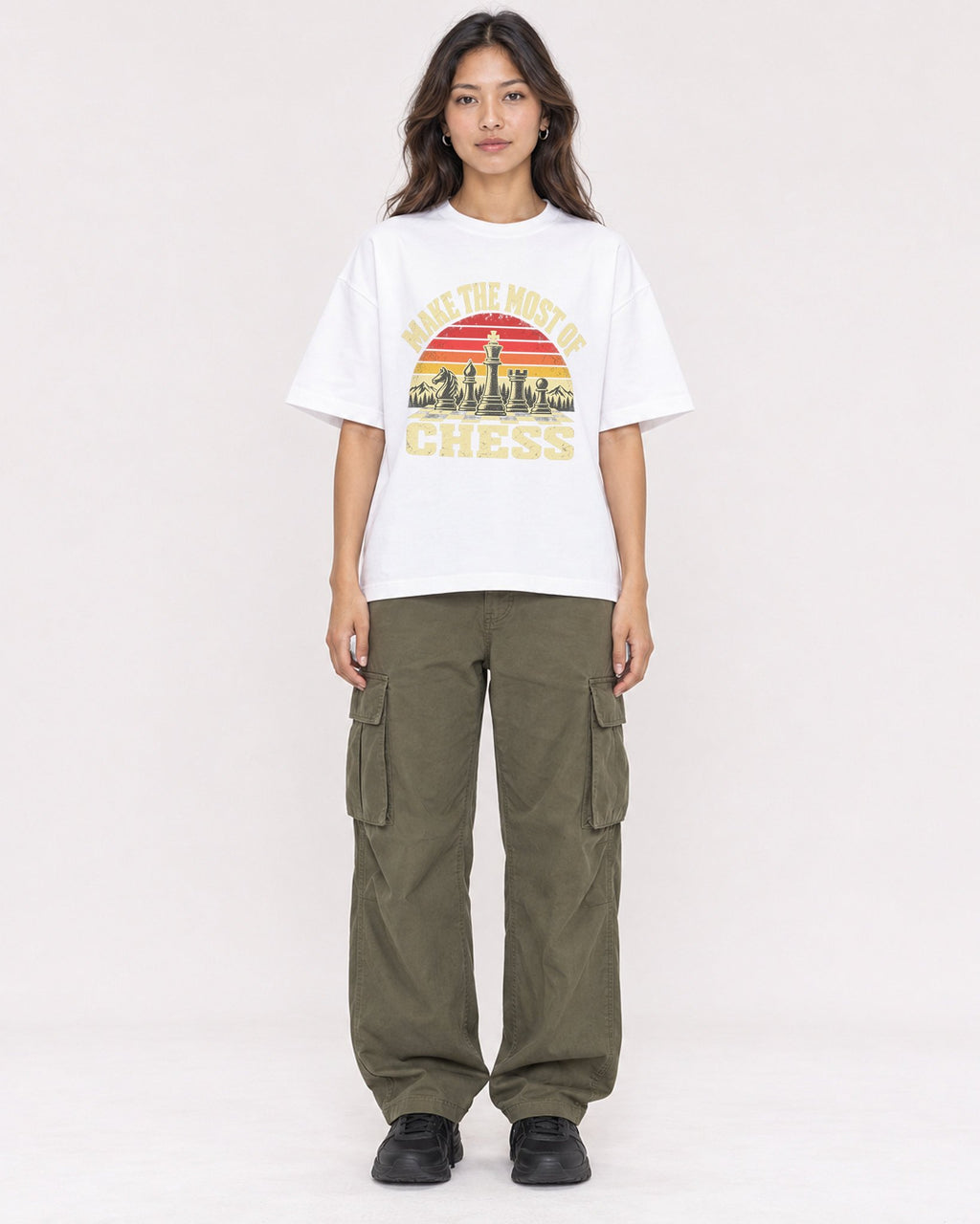 Mockup Boxy Heavyweight Tee White female full-body 02