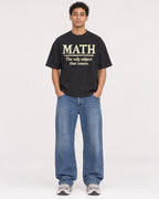 Mockup Boxy Heavyweight Tee Black male full-body 10