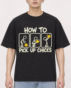 Mockup Boxy Heavyweight Tee Black male close-up 01