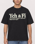 Mockup Boxy Heavyweight Tee Black male close-up 06