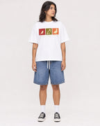 Mockup Boxy Heavyweight Tee White female full-body 36