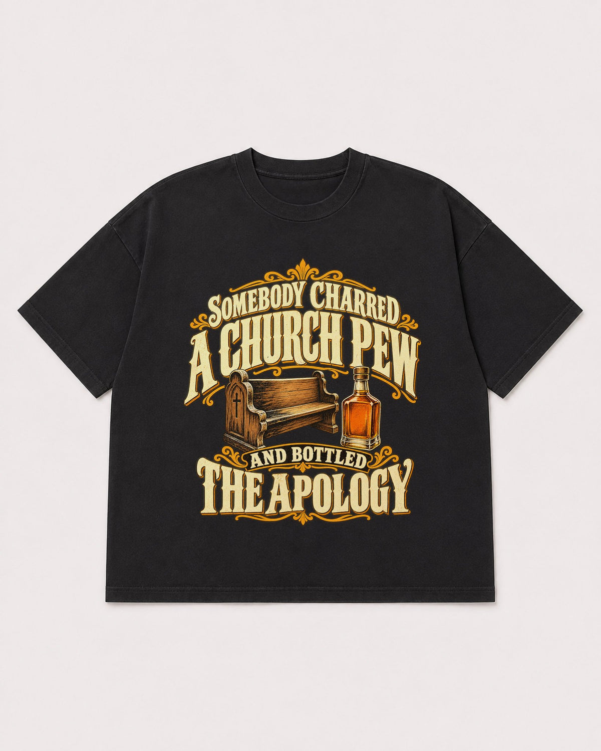 Mockup Boxy Heavyweight Tee Black product