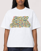 Mockup Boxy Heavyweight Tee White female close-up 04