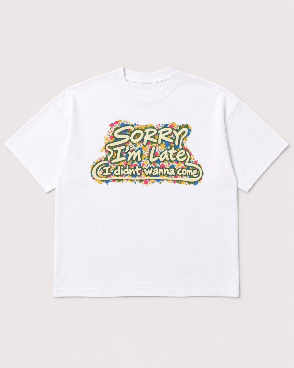 Mockup Boxy Heavyweight Tee White product