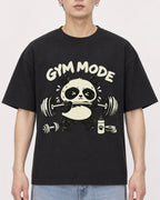 Mockup Boxy Heavyweight Tee Black male close-up 01