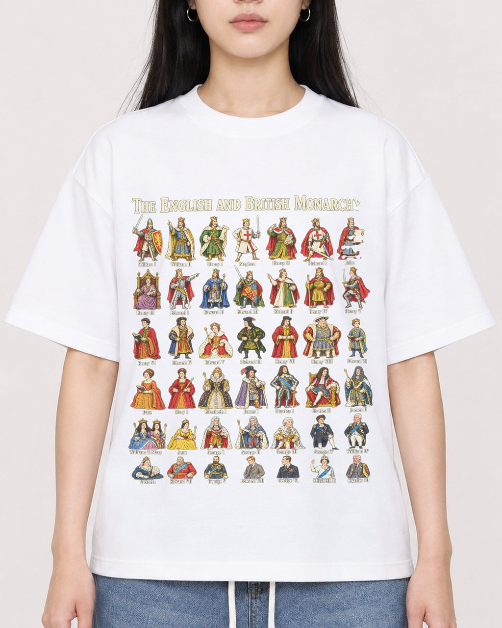 Mockup Boxy Heavyweight Tee White female close-up 01