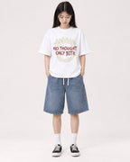 Mockup Boxy Heavyweight Tee White female full-body 01