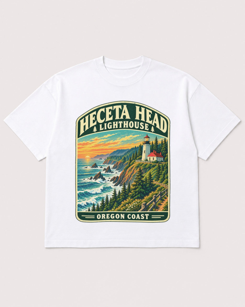 Mockup Boxy Heavyweight Tee White product