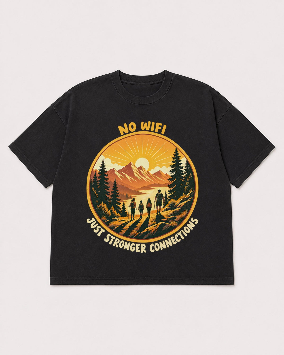 Mockup Boxy Heavyweight Tee Black product