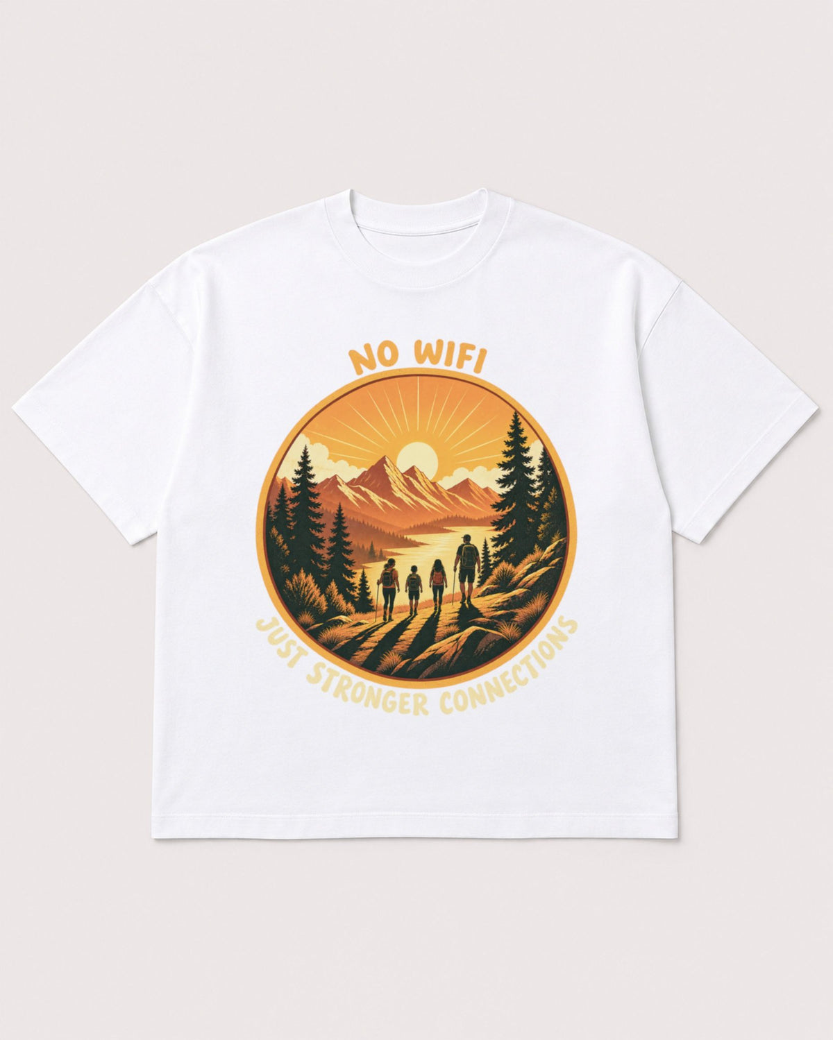 Mockup Boxy Heavyweight Tee White product