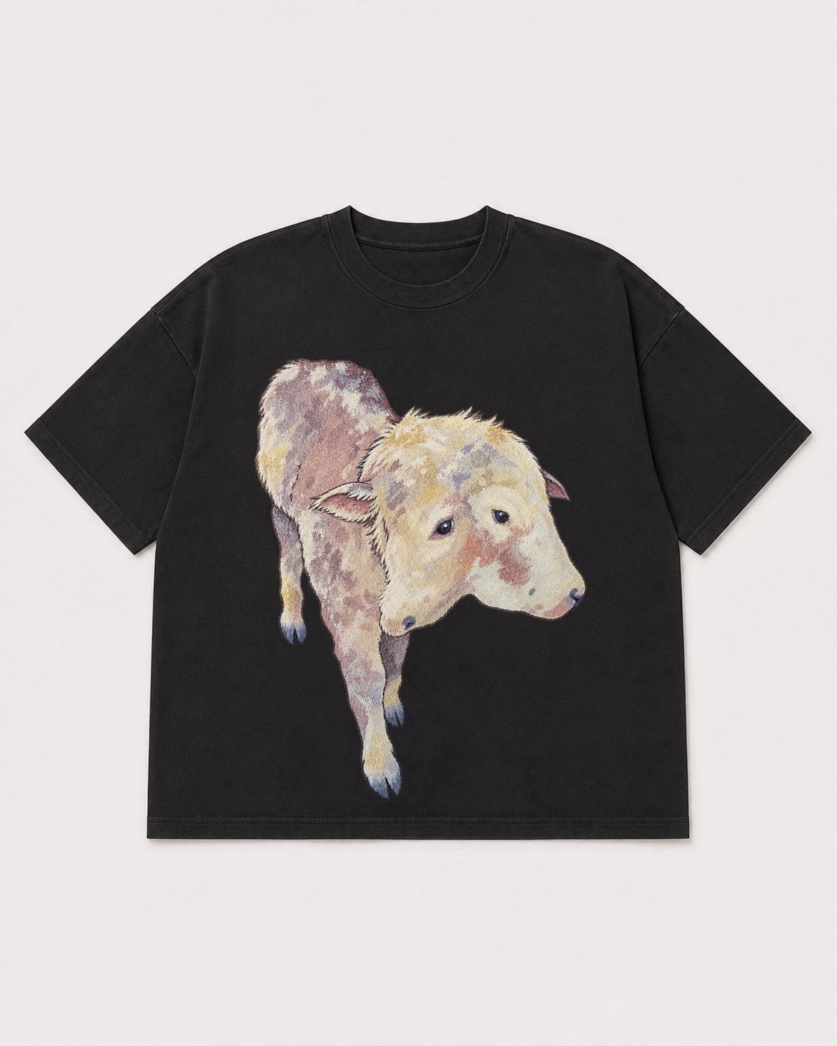 Mockup Boxy Heavyweight Tee Black product