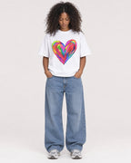 Mockup Boxy Heavyweight Tee White female full-body 05