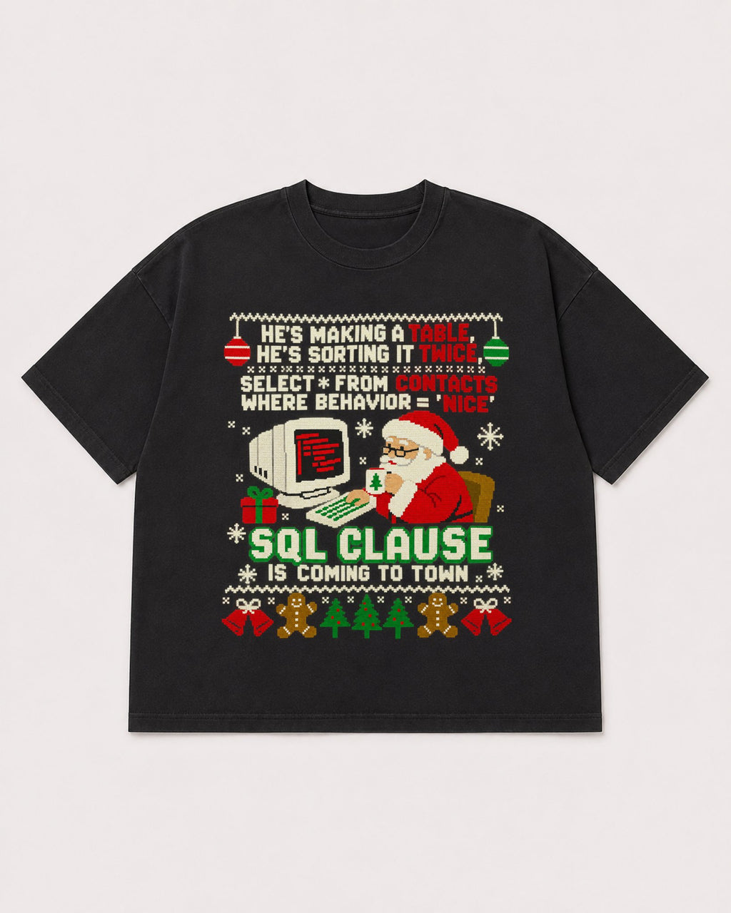 Mockup Boxy Heavyweight Tee Black product