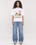 Mockup Boxy Heavyweight Tee White female full-body 10