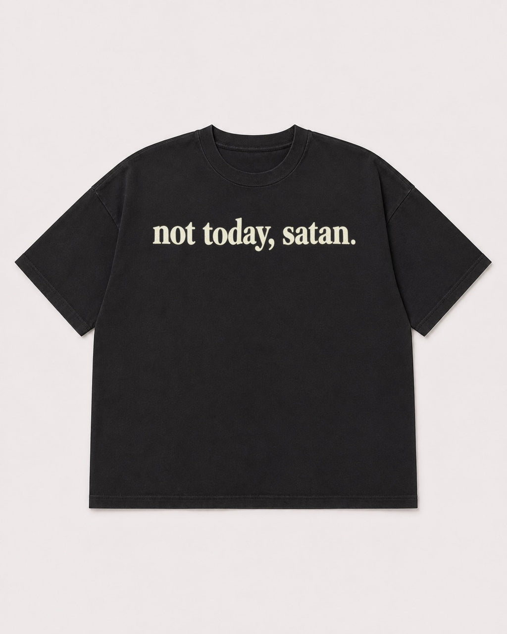 Mockup Boxy Heavyweight Tee Black product